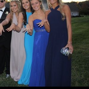 Navy blue maxi dress